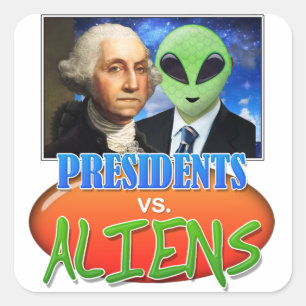 Presidentes contra, etiquetas dos aliens