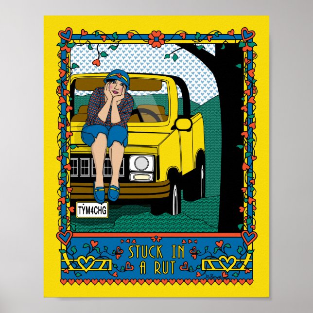 Preso em um Poster Rut_B_8x10 (Frente)