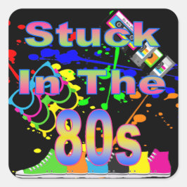 Preso no adesivo dos anos 80