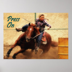 Pressione no poster inspirador