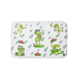 prestes a ir ao tapete de banho de sapo