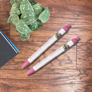 Preta 8 de março Caneta Internacional do Dia da Mulher