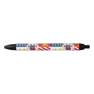 Preta Bandeira de Detroit, Caneta de Tinta Negra de Mich