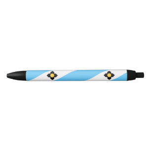 Preta Bandeira de Madison, Wisconsin Black Ink Caneta