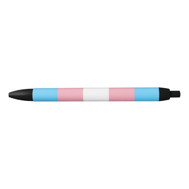 Preta bandeira trans na caneta  (Frente)