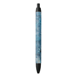 Preta Batik azul com caneta dos redemoinhos