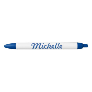 Preta Caneta azul com nome personalizado para escritório