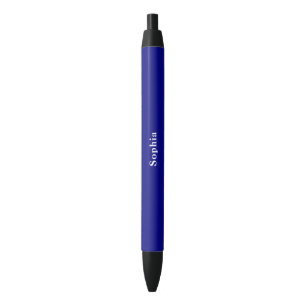 Preta Caneta Azul Marinho Estilosa Personalizada com o S