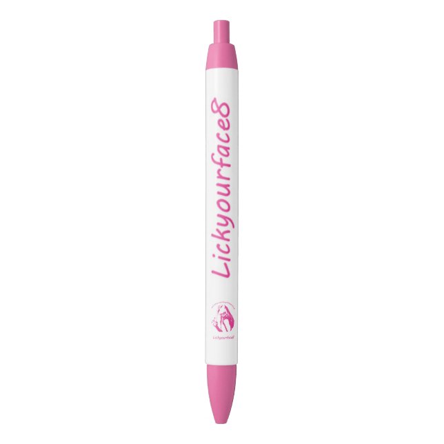 Preta Caneta cor-de-rosa feita sob encomenda da (Frente Vertical)
