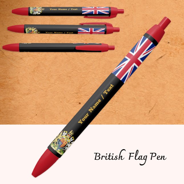 Preta Caneta da Bandeira Britânica, Reino Unido / Bandei (Criador carregado)