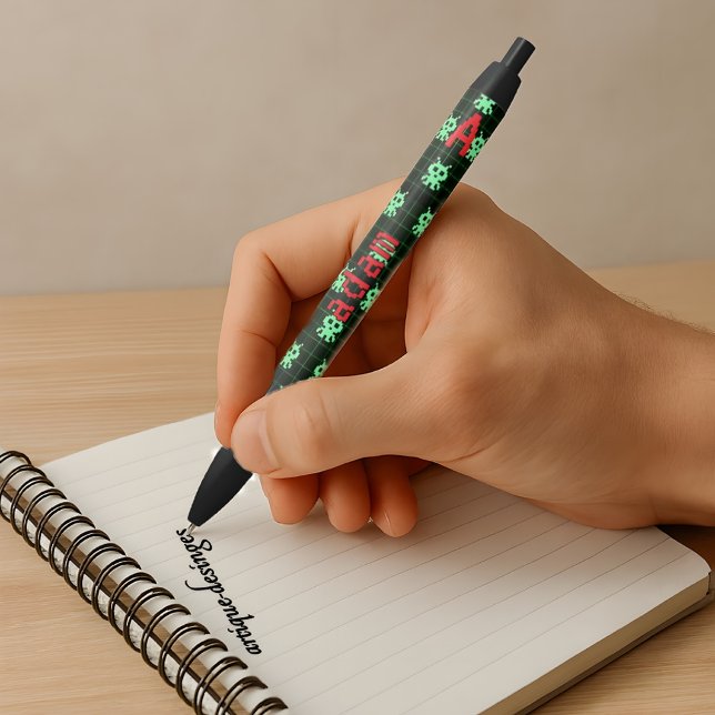 Preta Caneta de Alienígena da Arcade Retroativa - Nome P (Criador carregado)