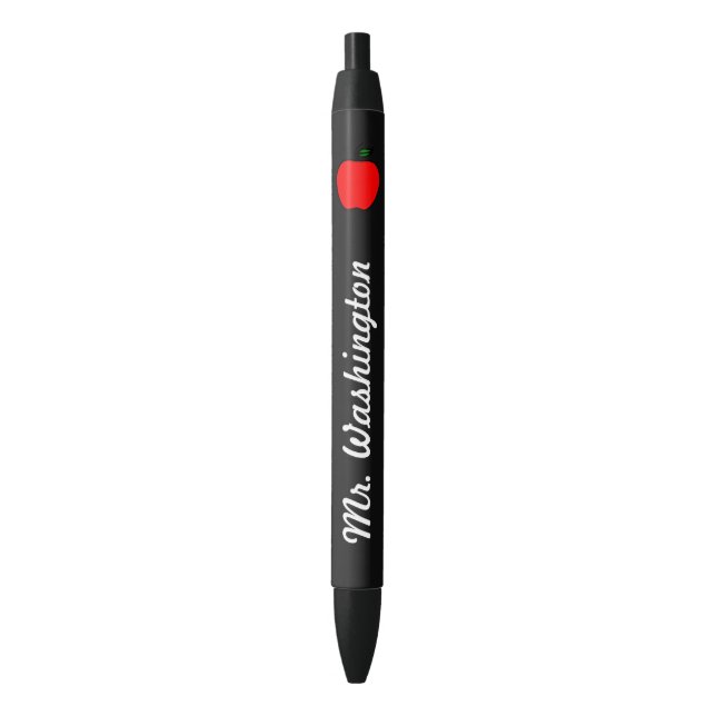 Preta Caneta de Apple do Professor de Chalkboard (Frente Vertical)