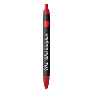 Preta Caneta de Apple do Professor de Chalkboard