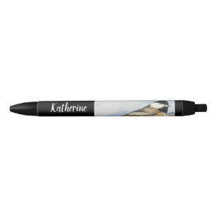 Preta Caneta de Aquarela de Chickadee Garden, com tampa 