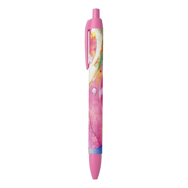 Preta Caneta de Círculos de Vidro e de Aquarela (Topo (Vertical))
