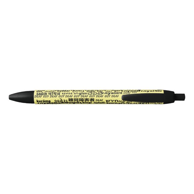 Preta Caneta de Deafenition no amarelo (Traseira)