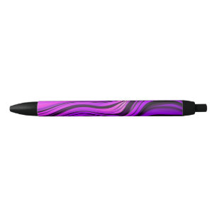 Preta Caneta de design abstrato roxo