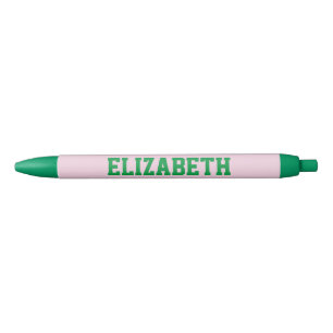 Preta Caneta de diversidade rosa e verde personalizada