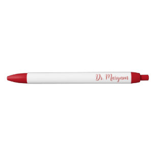 Preta Caneta de Doutor Personalizável - Adicione Seu Nom