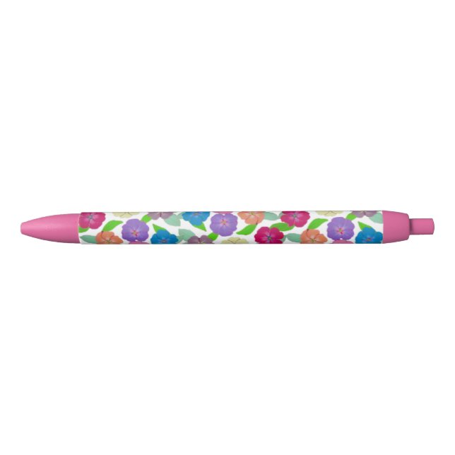 Preta Caneta de Flor de Gerânio (Frente)