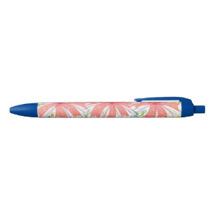 Preta Caneta de Flor Tropical Sunburst