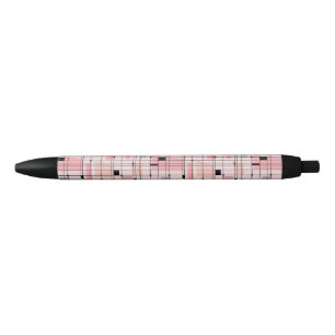 Preta Caneta de Grelha Rosa e Impulsos Retrorativos