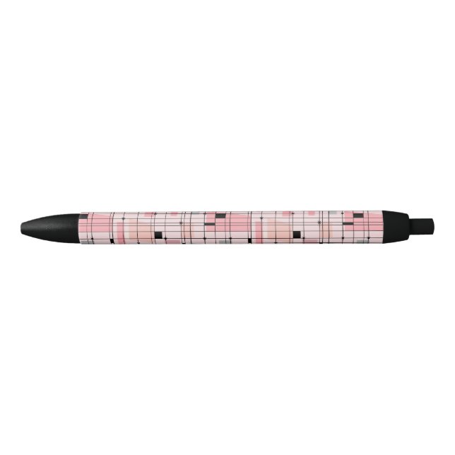 Preta Caneta de Grelha Rosa e Impulsos Retrorativos (Frente)