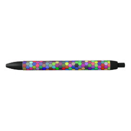 Preta Caneta de Hexágonos Horizontais