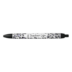 Preta Caneta de Impressão Leopard do Professor Corajoso