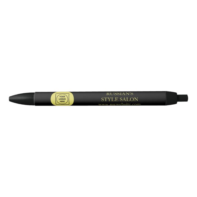 Preta Caneta de marcação profissional moderna Black Gold (Frente)