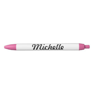 Preta Caneta de nome personalizado   Material de escrit