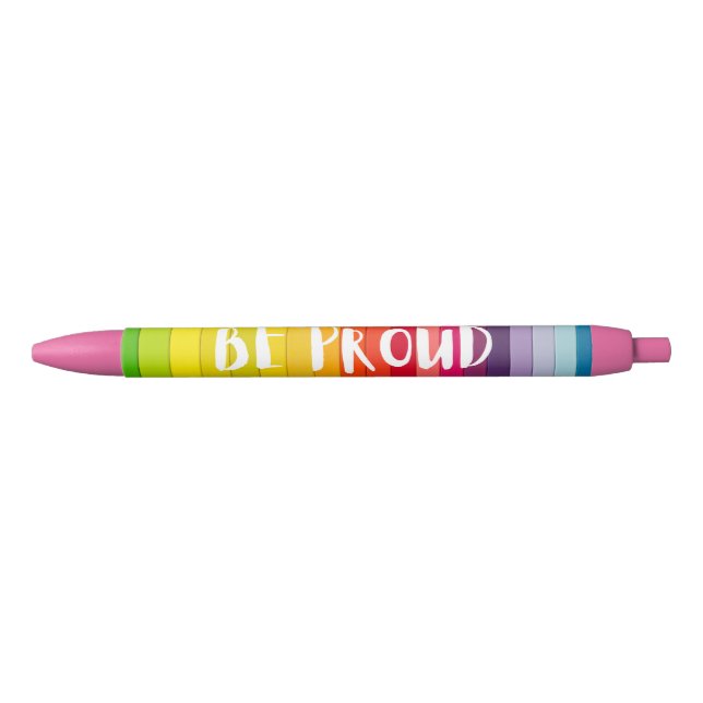 Preta Caneta de Orgulho LGBTQ+ (Frente)