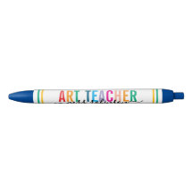 Caneta de Professora de Arte Colorida com Nome Per