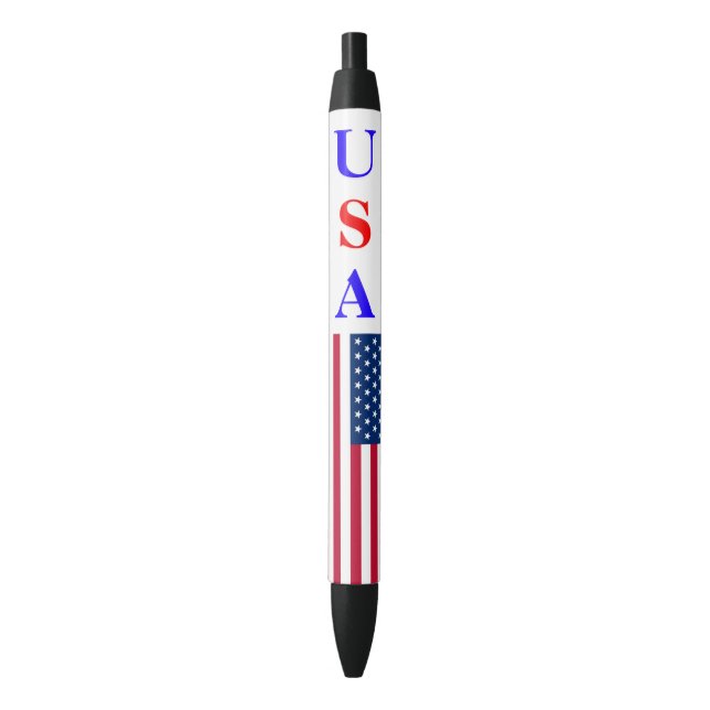 Preta Caneta de Sinalizador Usa (Frente Vertical)