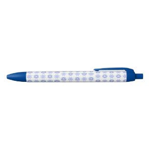 Preta Caneta de Tinta Azul