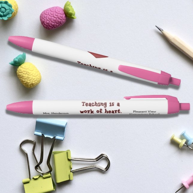 Preta Caneta de Tinta de Apreciação do Professor (Criador carregado)