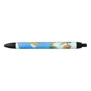 Preta Caneta de Tinta de Colagem da Borboleta