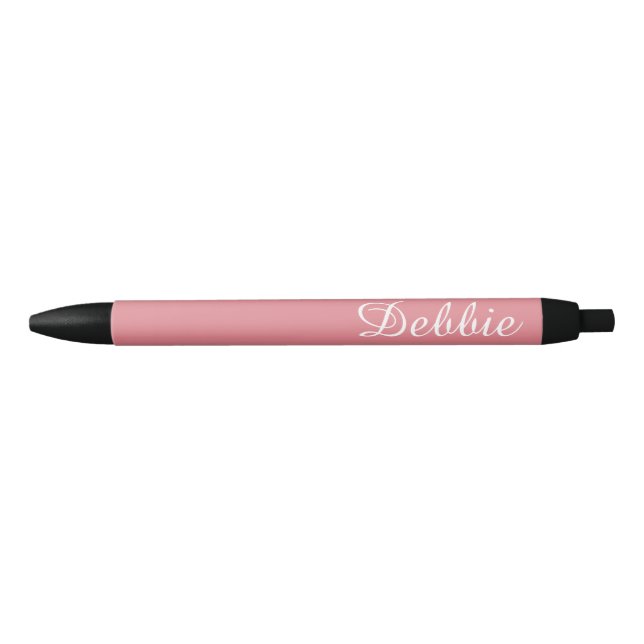 Preta Caneta de Tinta de Nome Personalizado (Frente)