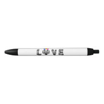 Caneta de Tinta do Logotipo Bold Love