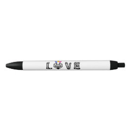 Preta Caneta de Tinta do Logotipo Bold Love