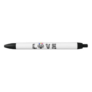 Preta Caneta de Tinta do Logotipo Bold Love