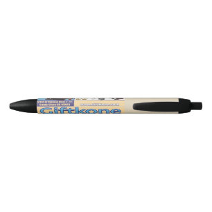 Preta Caneta de Tinta Giftkone