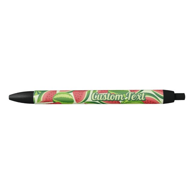 Preta Caneta de Tinta Padrão de Melancia (Frente)