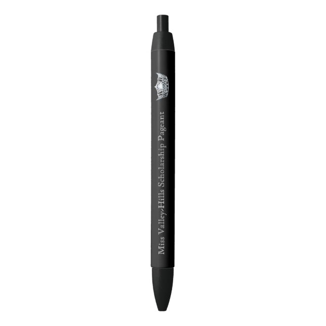 Preta Caneta de Tinta Personalizada no estilo Miss Améri (Frente Vertical)