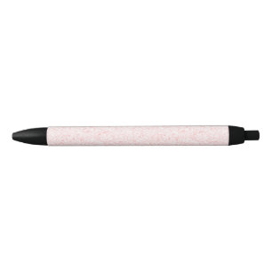 Preta Caneta de tinta rodando rosa