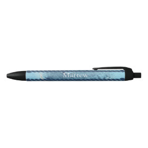 Preta Caneta Design de Corda Azul Personalizada