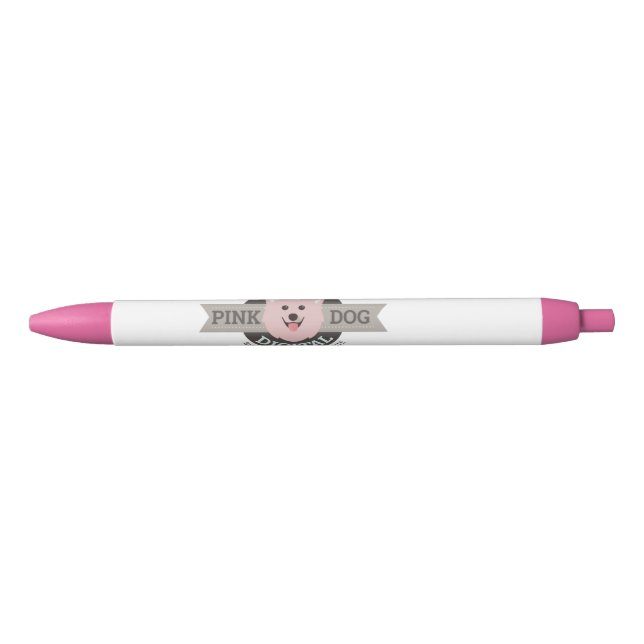 Preta Caneta Digital Cachorro Rosa (Frente)
