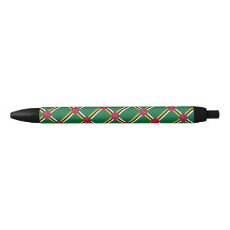 Preta Caneta do Ponto de Chamada Dominica Flag