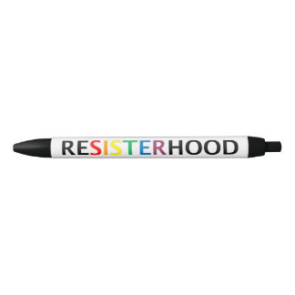 Preta caneta do resisterhood