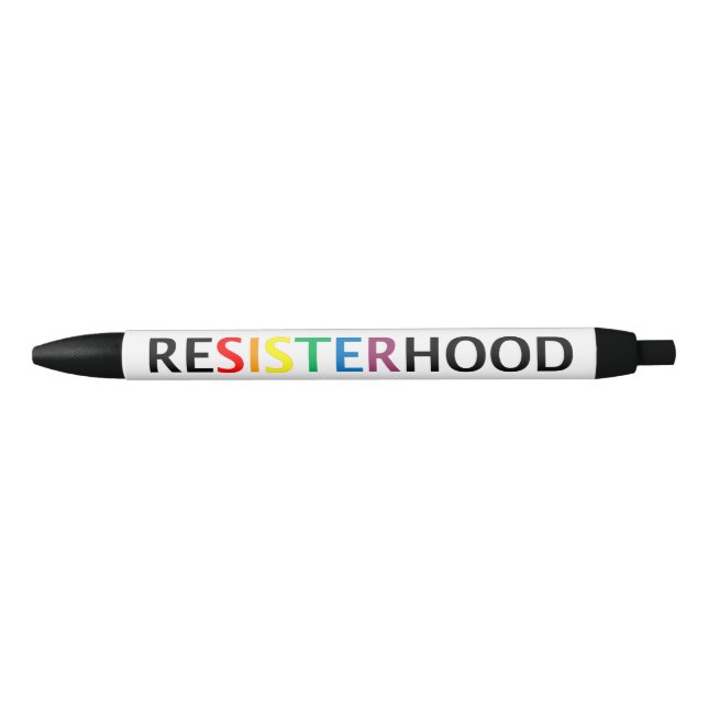 Preta caneta do resisterhood (Frente)
